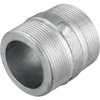 Niple em alumínio, duplo, 2" BSP