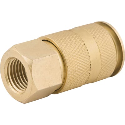 Engate rápido de 1/4", rosca fêmea 1/4" NPT, com esfera