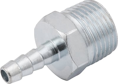 Espigão rosca macho de 1/2" NPT com escama de 1/4", cartela com 2 peças