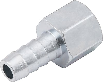 Espigão rosca fêmea de 1/4" NPT com escama de 5/16", cartela com 2 peças