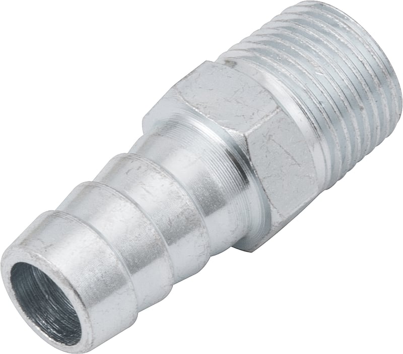 Espigão rosca macho de 3/8" NPT com escama de 1/2", cartela com 2 peças