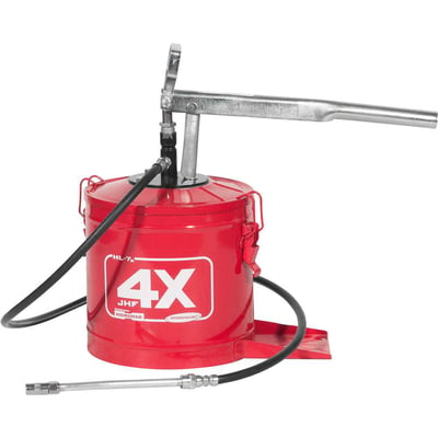 Bomba manual para graxa, com reservatório para 7 kg, HL-7