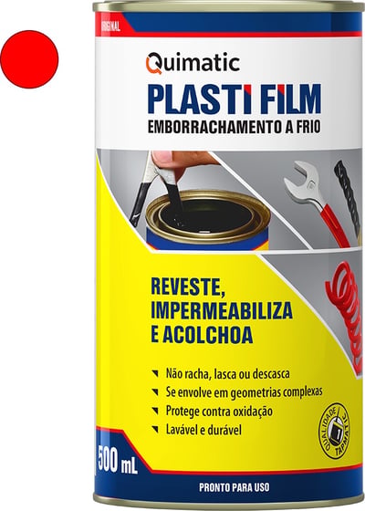 Emborrachamento a frio, Plasti Film, 500 ml, vermelho, CH1