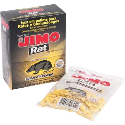 Jimo raticida, 4 unidades de 25 gramas, 11316