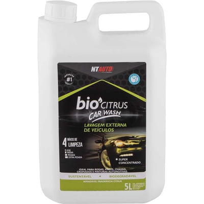 Limpador automotivo, Bio car wash, 5 litros