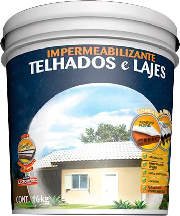 Impermeabilizante para telhados e lajes, 16 kg, 10536