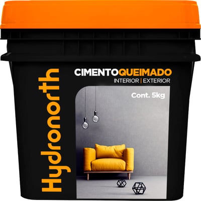 Revestimento acrílico fosco, cor cinza cronos, 5 kg
