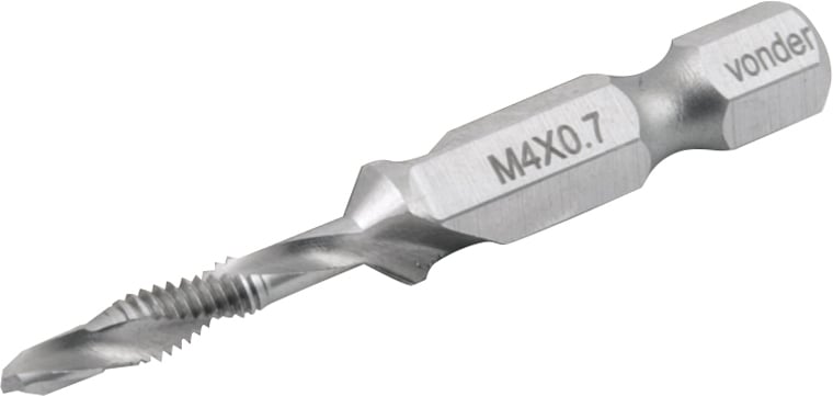 Broca/macho combinado M4 x 0,7 mm