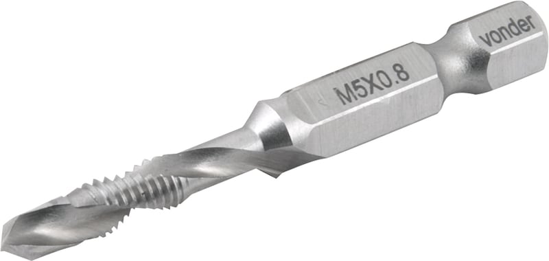 Broca/macho combinado M5 x 0,8 mm