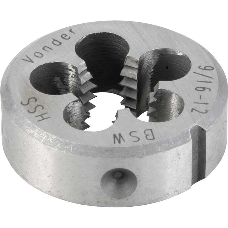 Cossinete de aço rápido 9/16", BSW, externo 1.1/2"