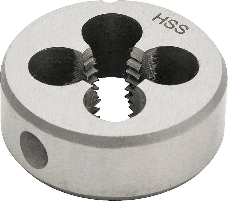 Cossinete de aço rápido N10 3/16", UNF, externo 1"