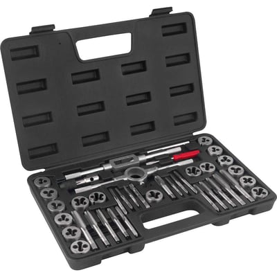 Jogo de machos e cossinetes com 40 peças