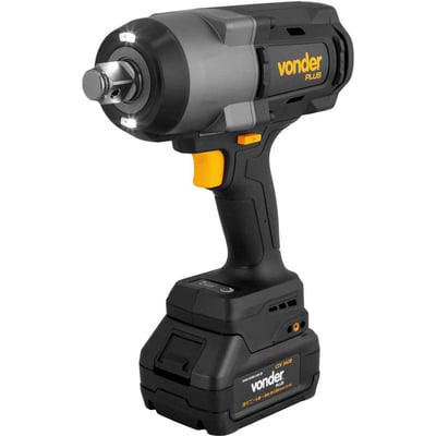 Chave de impacto, bateria 20 V, encaixe de 3/4", fonte de carregamento bivolt automático