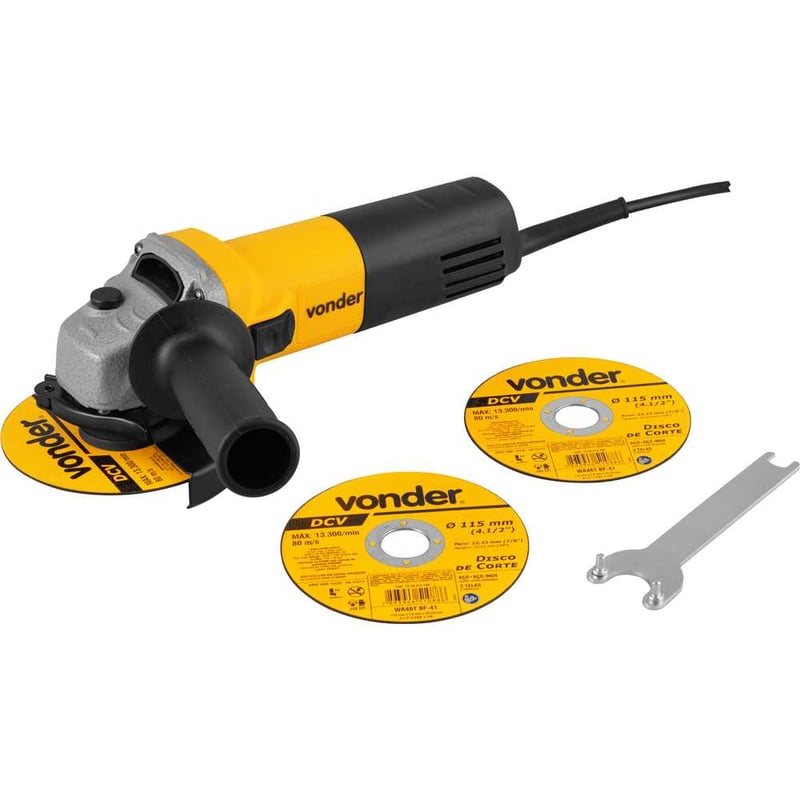Esmerilhadeira angular 4.1/2", 650 W, 127 V~, com disco
