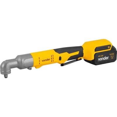 Chave de impacto angular, bateria 18 V, encaixe de 3/8", carregador bivolt