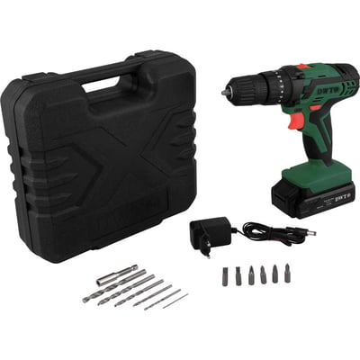 Parafusadeira/furadeira de impacto a bateria, 12 V, fonte bivolt automática