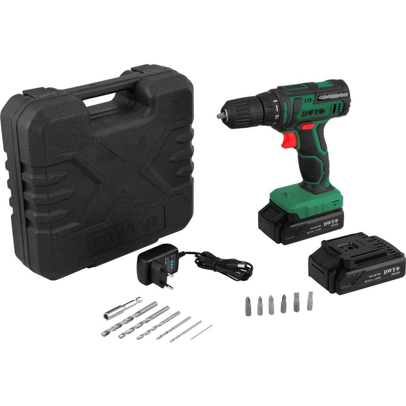 Parafusadeira/furadeira a bateria, 20 V, fonte bivolt automática