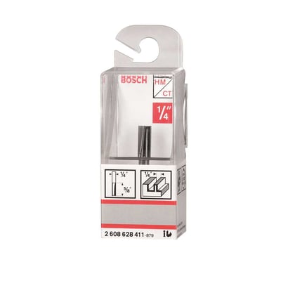 Fresa com dentes de metal duro, paralela, 1/4", 2608628411