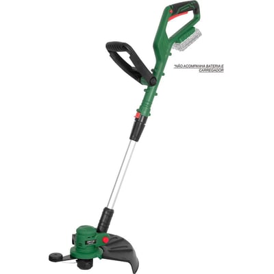 Aparador de grama, bateria intercambiável de 18 V, sem bateria e sem carregador