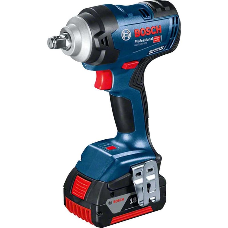 Chave de Impacto a Bateria, Encaixe 1/2", 18 V - 4,0 Ah, 220 V~