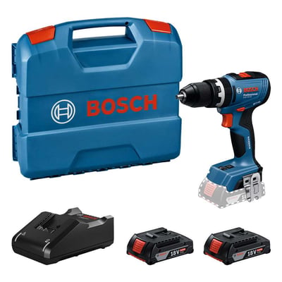 Parafusadeira/furadeira de impacto a bateria, 18 V, com 2 baterias e carregador, 0 601 9N3 1E5