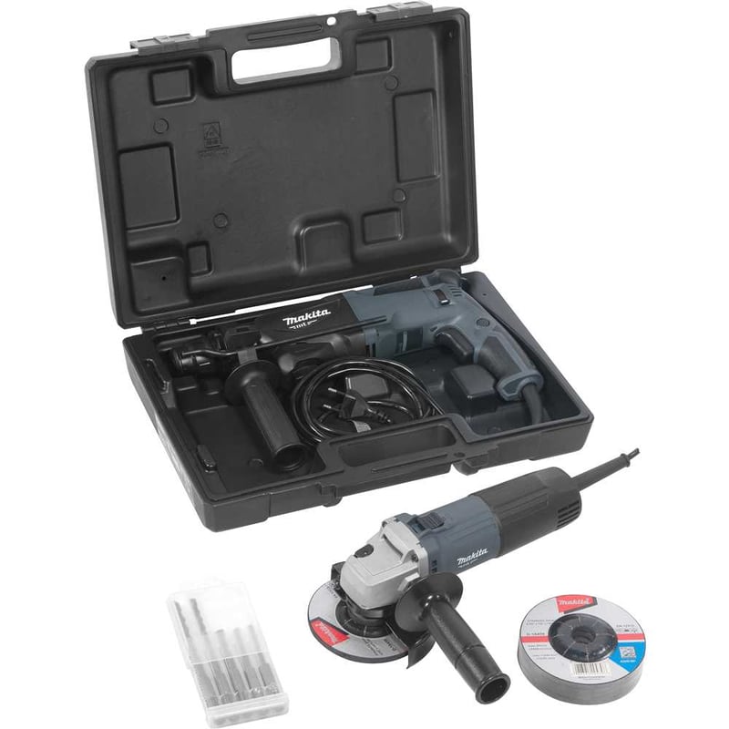 Conjunto martelete e esmerilhadeira, MTK0001GX1 220 V~, MAKITA MT