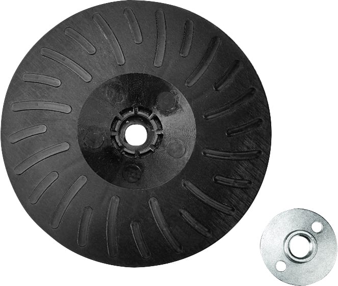 Suporte para disco de lixa 7", rígido e estriado, porca de aperto com rosca M14, DABP7RRM14