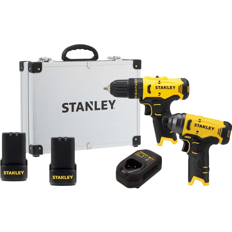 Conjunto parafusadeira/furadeira e parafusadeira com impacto, 12 V, com 2 baterias e carregador, SCHI0D2FK-BR