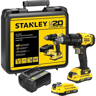 Parafusadeira/furadeira de impacto, 20 V MAX - 2 Ah, carregador bivolt