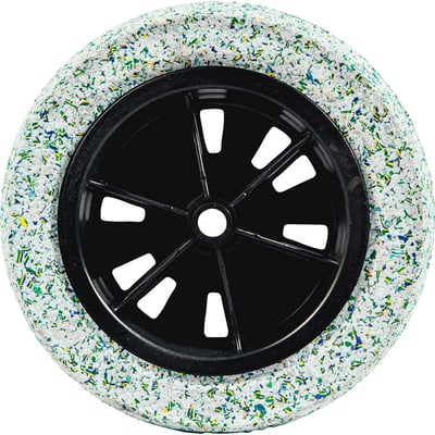 Roda completa com pneu maciço, linha leve, 109