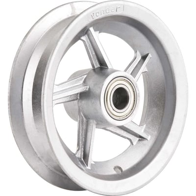 Aro de alumínio 8", com rolamento, para pneus 3,25" ou 3,50"