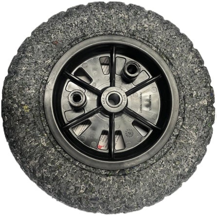 Roda completa com pneu maciço, 3,50" x 8", 200 kgf, linha Extraforte, 3954