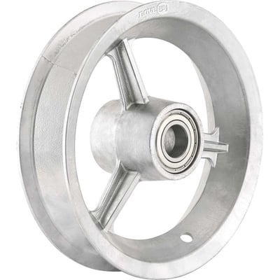 Aro de alumínio 8", com rolamento, para pneus 3,25" ou 3,50"