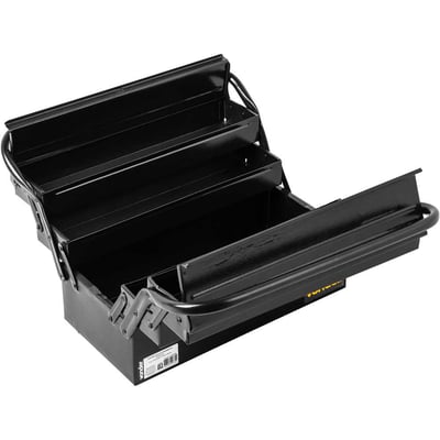 Caixa metálica sanfonada para ferramentas, com 5 gavetas, 40 cm x 19 cm x 20 cm