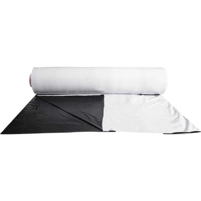 Filme plástico preto e branco para solo, agromulching, 1,4 m x 500 m, 18 kg, PAAGMULC00036AA