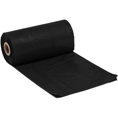 Lona plástica preta, 8 m x 100 m, 120 kg