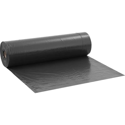 Lona plástica preta, 4 m x 110 m, 36 kg