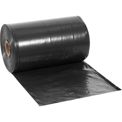 Lona plástica preta, 4 m x 110 m, 60 kg