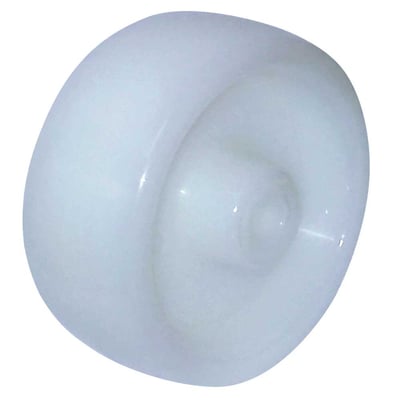Roda 4", de nylon, branca, R 412 N, RODCAR