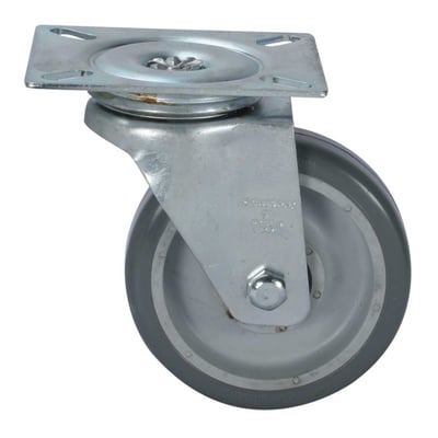 Rodízio giratório 5", de resina termoplástica, cinza, GL 514 BPN
