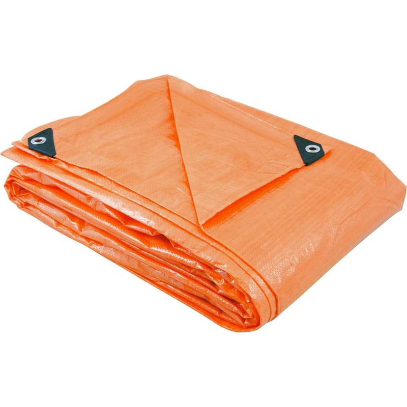 Lona de polietileno laranja 6 m x 6 m