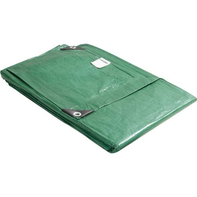 Lona de polietileno verde 6 m x 4 m