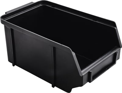 Gaveteiro plástico, nº 4, preto, 9,2 cm x 11,3 cm x 20,0 cm, NACIONAL