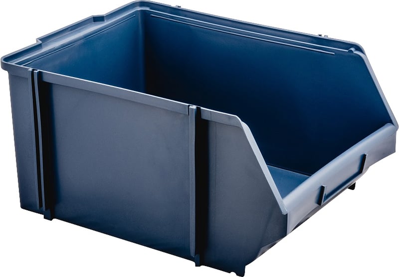 Gaveteiro plástico, nº 8, azul, 18,5 cm x 27,5 cm x 38,0 cm, NACIONAL