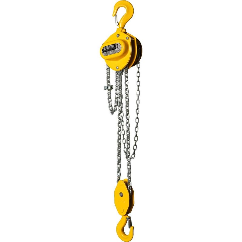 Talha manual, 2,0 toneladas (2 tf), elevação 3,0 m, Compacta NT, BERG STEEL