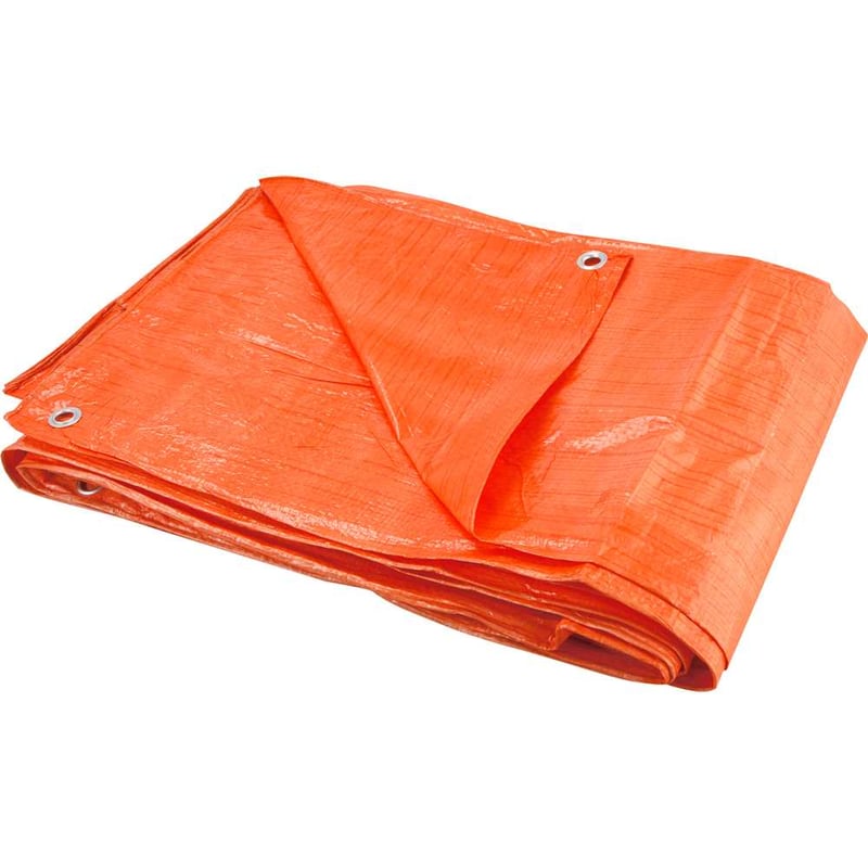 Lona de polietileno laranja 10 m x 8 m, 100 micra, VONDER LEVE
