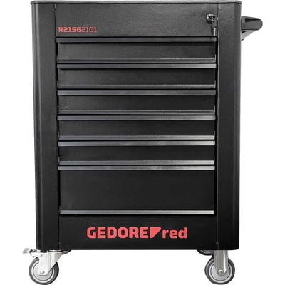 Carro para ferramentas com 6 gavetas, com 220 ferramentas, preto, 3301671