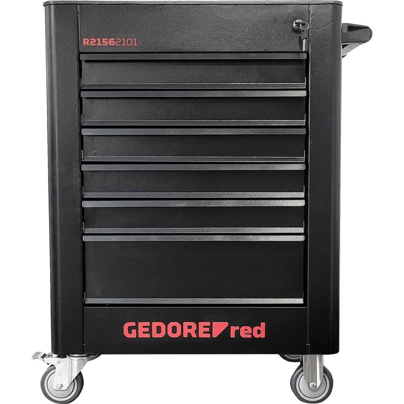 Carro para ferramentas com 6 gavetas, com 220 ferramentas, preto, 3301671