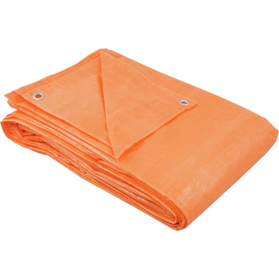 Lona de polietileno laranja 6 m x 4 m