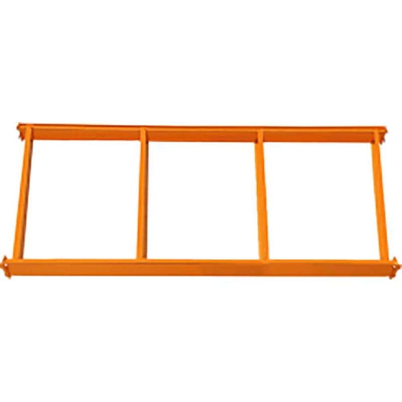 Longarina para estante porta-palete, 180 cm x 9 cm, em chapa de aço, capac. 500 kgf, laranja, 40372